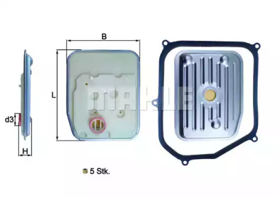 KNECHT hx147kit -  Гидрофильтр, автоматическая коробка передач