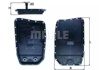 KNECHT hx152 -  Гидрофильтр, автоматическая коробка передач