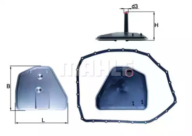 KNECHT hx164d -  Гидрофильтр, автоматическая коробка передач