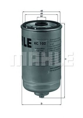 KNECHT kc102 -  Топливный фильтр