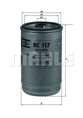 KNECHT kc117 -  Топливный фильтр
