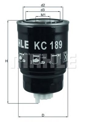 KNECHT kc189 -  Топливный фильтр