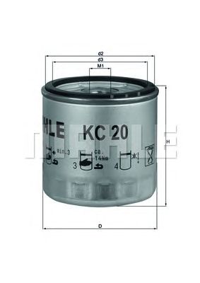 KNECHT kc20 -  Топливный фильтр