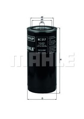 KNECHT kc217 -  Топливный фильтр