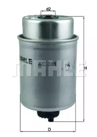 KNECHT kc381 -  Топливный фильтр
