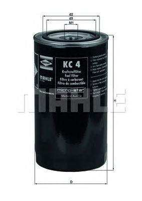 KNECHT kc4 -  Топливный фильтр
