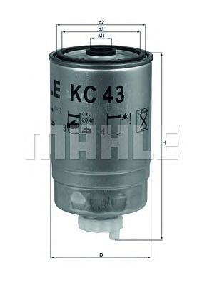 KNECHT kc43 -  Топливный фильтр