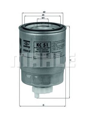 KNECHT kc51 -  Топливный фильтр