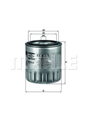 KNECHT kc631d -  Топливный фильтр