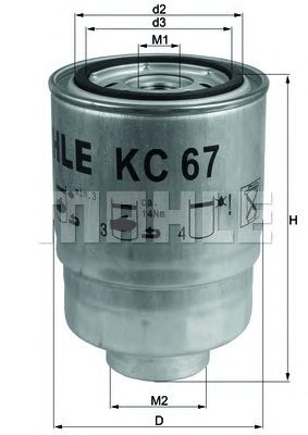 KNECHT kc67 -  Топливный фильтр