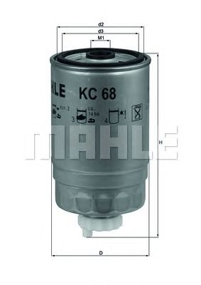 KNECHT kc68 -  Топливный фильтр