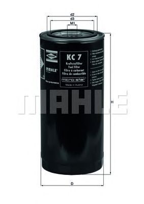 KNECHT kc7 -  Топливный фильтр