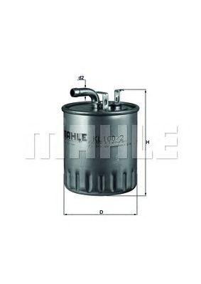 KNECHT kl1002 -  Топливный фильтр