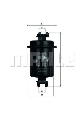 KNECHT kl123 -  Топливный фильтр