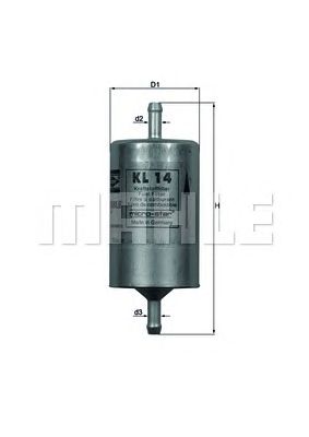 KNECHT kl14 -  Топливный фильтр