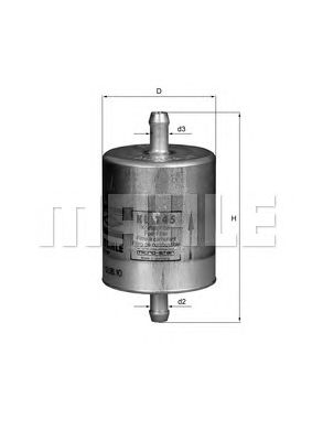 KNECHT kl145 -  Топливный фильтр