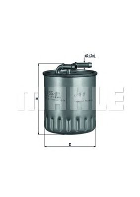 KNECHT kl1551 -  Топливный фильтр