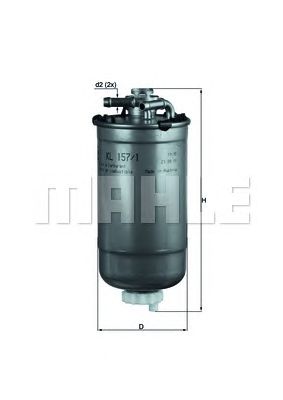 KNECHT kl1571d -  Топливный фильтр