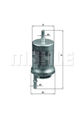 KNECHT kl1766d -  Топливный фильтр
