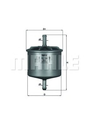 KNECHT kl186 -  Топливный фильтр