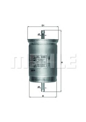 KNECHT kl189 -  Топливный фильтр