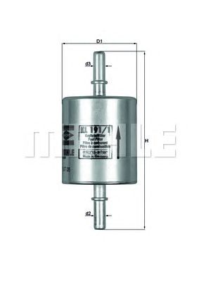 KNECHT kl1911 -  Топливный фильтр