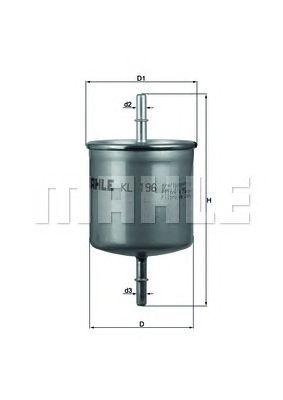 KNECHT kl196 -  Топливный фильтр