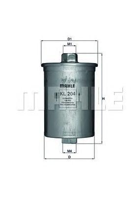 KNECHT kl204 -  Топливный фильтр