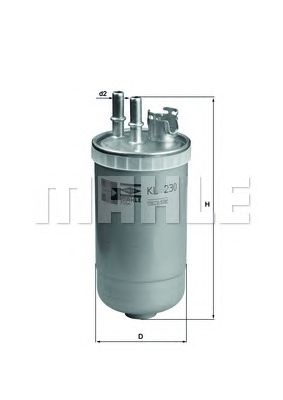 KNECHT kl230 -  Топливный фильтр