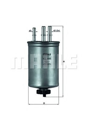 KNECHT kl446 -  Топливный фильтр