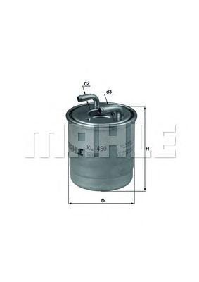 KNECHT kl490d -  Топливный фильтр