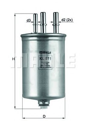 KNECHT kl506 -  Топливный фильтр