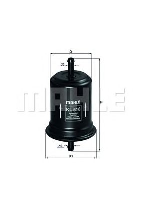KNECHT kl518 -  Топливный фильтр