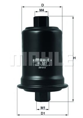KNECHT kl522 -  Топливный фильтр
