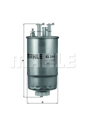 KNECHT kl566 -  Топливный фильтр