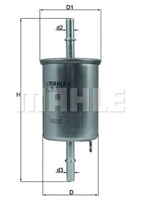 KNECHT kl573 -  Топливный фильтр