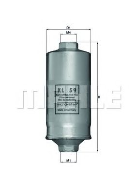 KNECHT kl59 -  Топливный фильтр