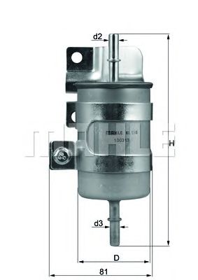 KNECHT kl598 -  Топливный фильтр