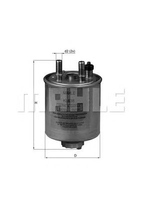 KNECHT kl638 -  Топливный фильтр