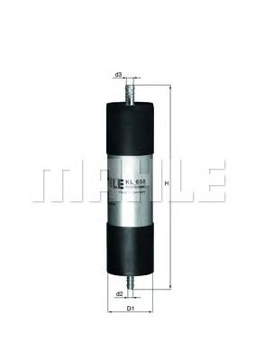 KNECHT kl658 -  Топливный фильтр