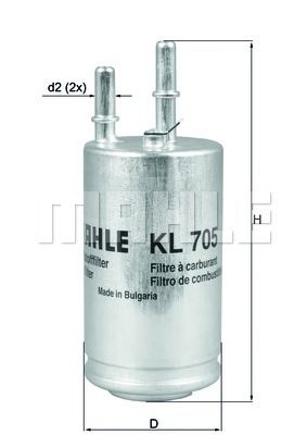KNECHT kl705 -  Топливный фильтр