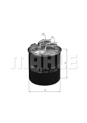KNECHT kl723d -  Топливный фильтр