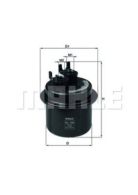KNECHT kl746 -  Топливный фильтр