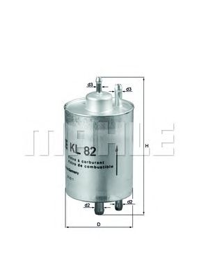 KNECHT kl82 -  Топливный фильтр