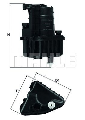 KNECHT kl832d -  Топливный фильтр