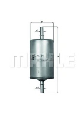KNECHT kl84 -  Топливный фильтр