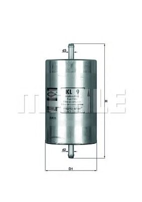KNECHT kl9 -  Топливный фильтр
