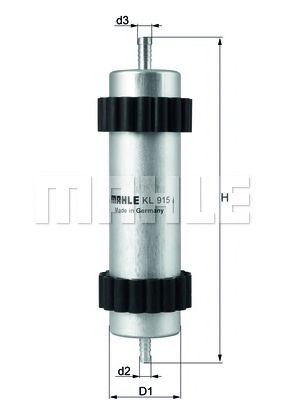 KNECHT kl915 -  Топливный фильтр