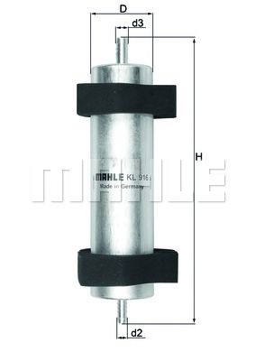 KNECHT kl916 -  Топливный фильтр