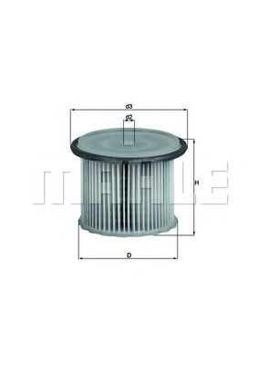 KNECHT kx631 -  Топливный фильтр